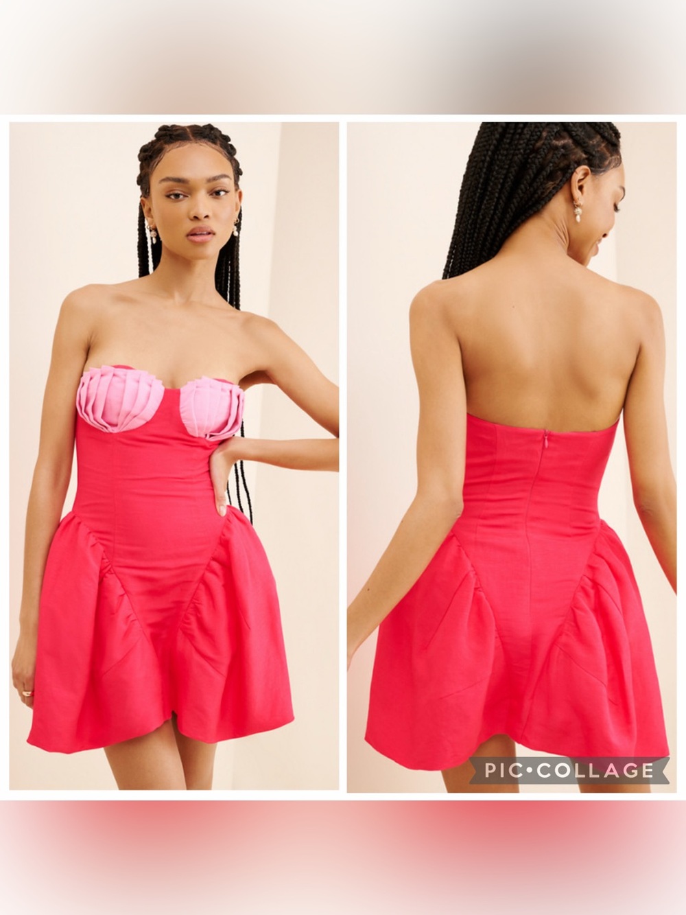 The Wolf Gang Mermaid Beach Shell Cece Mini Dress Size XS